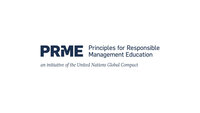 Infografik: Das Bild zeigt das Logo von PRME, Principles for Responsible Management Education, einer Initiative des United Nations Global Compact.